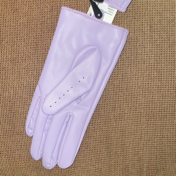 Urban Outfitters purple Faux Leather Moto Gloves - Picture 6 of 8